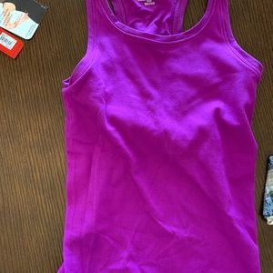 Spanx Ribbed Racerback With Shelf Bra Pink Size Large/Extra Large NWOT